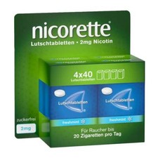 Nicorette freshmint 2 mg Lutschtabletten gepresst · 160 St · PZN 19252253
