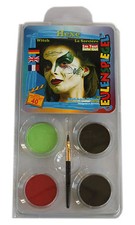 Eulenspiegel Profi-Aqua Schminkfarben-Set Schminke Make-up Hexe