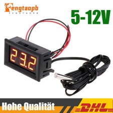 Digitalthermometer Mit Sonde LED Auto Temperatur Anzeige -50~110 °C DC 5-12V Rot