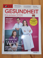 Focus - Gesundheit - Klinikliste 2026 - Heft 05/2025