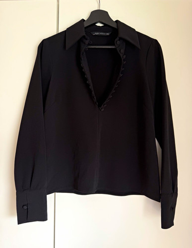 Zara hemd oberteil schwarz - zara,