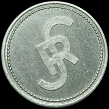 WERTMARKE: Alu-Marke. SIEMENS-REINIGER-WERKE ERLANGEN / BAYERN.