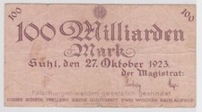 100 Milliarden Mark Banknote