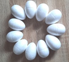 10 Styroporeier Styropor Eier