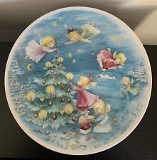 Arzberg Weihnachtsteller,Engel&Tannenbaum ,Porzellan Ø 26 cm ,80er