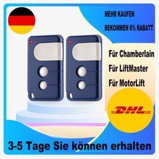 2 Stück Garage Handsender für Chamberlain LiftMaster MotorLift 84335EML,ML500