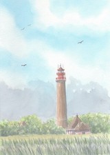 Original Aquarell -Ostsee