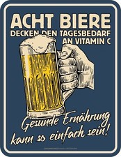 Sprüche-Schild Acht Bier =