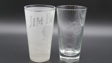 Jim Beam Whiskyglas Longdrinkglas 2 Varianten transparent / weiß Whiskey 