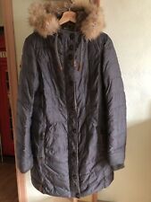 Naketano Parka Mantel Winterjacke Gr. L  grau/braun