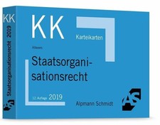 Karteikarten Staatsorganisationsrecht Buch Alpmann Schmidt Verlag
