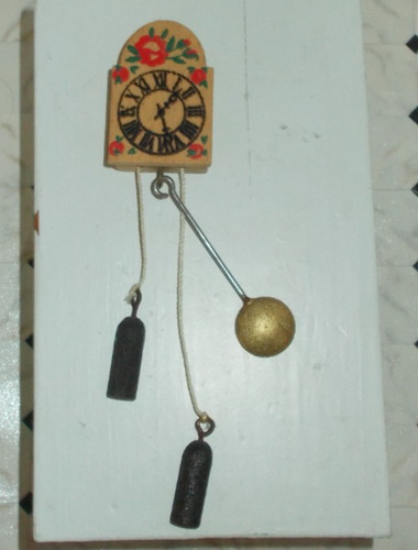 Miniatur pendel wanduhr holz - miniatur, pendel-