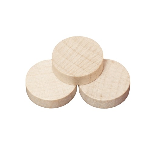 Spielsteine rund holz - rund,