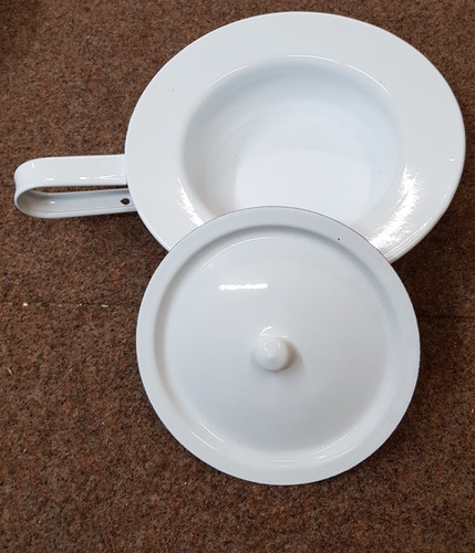 Viintage bettpfanne weiss - bettpfanne,