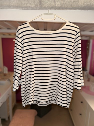 Gestreiftes volant shirt von - gestreiftes,