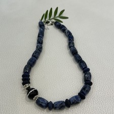 Collier Halskette Sodalith