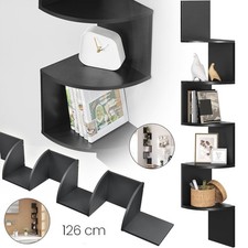 Wandregal Schwarz Eckregal