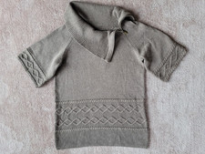 Brauner Pullunder mit kurzen Ärmeln, Gr. 42   *TOP*