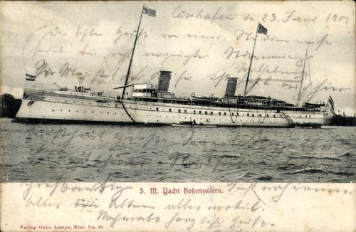 Yacht hohenzollern - s.m.,