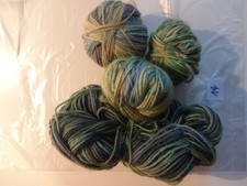 Sockenwolle reste (14), 58g , Grüntöne