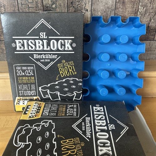 Eisblock bierkühler blau - eisblock,