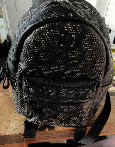 Mcm rucksack mit nieten - rucksack,