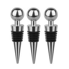 3 x Flaschenverschluss Silikon Stopfen Stöpsel Korken Dichtung Wein Sekt Bier