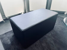 Hochwertige Sitzwürfel (Leder) in schwarz