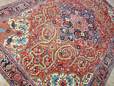 224264-Wunderschöner Original Alter Persischer Heriz, 380x260 cm²,Carpet,Tappeto