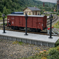Spur 0  Bahnhof Bahnsteig Set