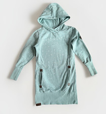 Yigga Hoodie für Mädchen – Gr. 134/140, Türkis, Lang-Version mit Kapuze