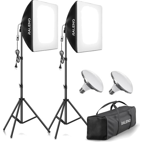 Led softbox set 2x50x50cm - softbox,