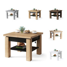 Couchtisch Kaffetisch Wohnzimmertisch Claro mit Brett Höhenverstellbar Ablage 03