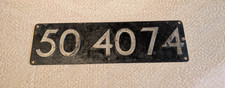 Lokschild DR 50 4074 | Dampflok BR 50.40 | Neubau-Lok VEB LKM50.40
