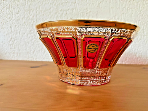 Prunkschale aus bleikristall - prunkschale,