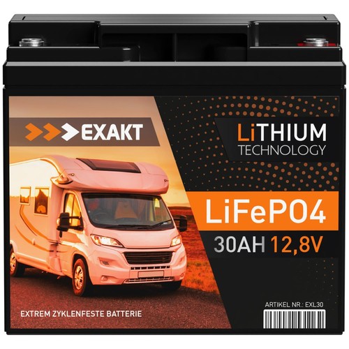 Lifepo4 30ah 12v akku exakt - lifepo4,