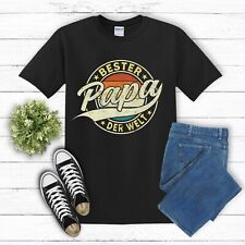 Bester Papa der Welt T-Shirt | Vintage Retro Shirt | Vatertag Vater Geschenk