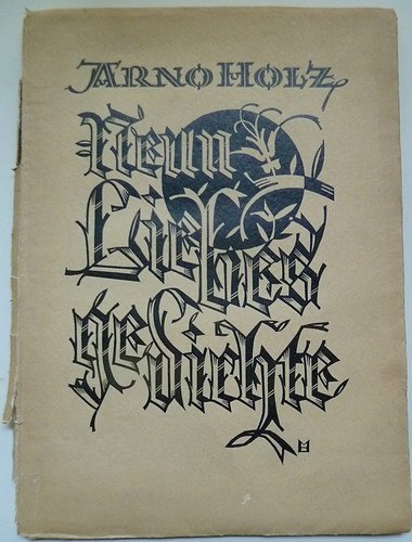 Arno holz neun liebesgedichte - arno,