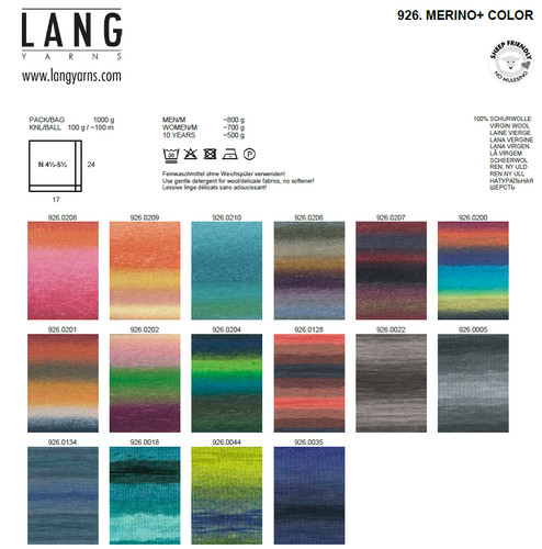 Lang yarn merino - color, 100