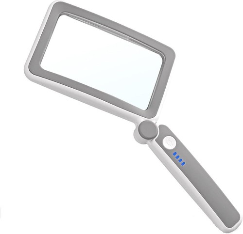 Klappbar leselupe groß 10led - leselupe,