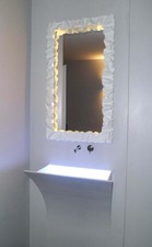 Rahmen Schmiedeeisen für Spiegel Fotos mit oder ohne LED . Maßgeschneider . 850