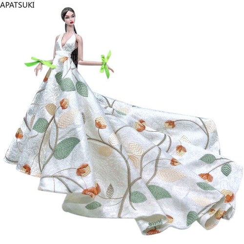 Weiße blätter blume kleid - blätter,