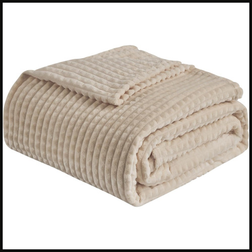 Kuscheldecke fleece warm beige - kuscheldecke,