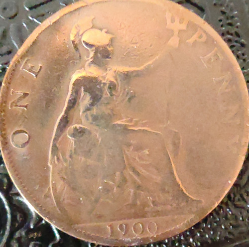 Großbritannien one penny 1900 - one,
