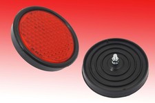 Rückstrahler rot rund 90mm Gewinde M5 Reflektor 9cm Katzenauge
