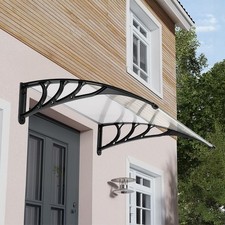 Vordach Haustür Überdachung Transparent Pultbogenvordach Pultvordach Türdach