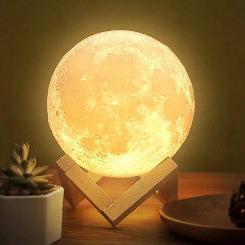 Mondlampe nachtlicht mit - 3d,