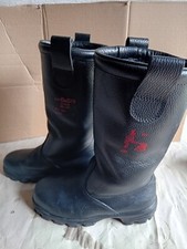 EWS Feuerwehrstiefel Sicherheitsstiefel Lederstiefel Schaftstiefel Gr.37