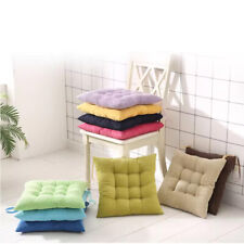 2/4er Set Stuhlkissen Sitzkissen Stuhlauflage Sitzauflage 40x40cm mit Bändern