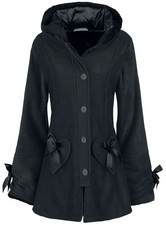 Poizen Industries Kurzmantel Damen Alison Coat schwarz Industrial
